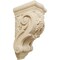Ekena Millwork 3 1/2"W x 4 3/8"D x 7 7/8"H Small Grape Bunches Corbel, Rubberwood COR03X04X07GRRW - alternate 1